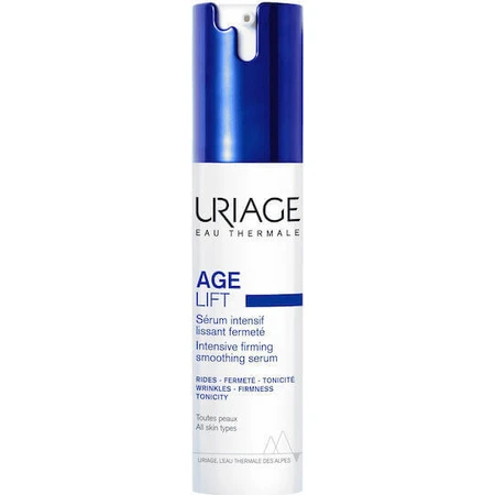 Uriage Age Lift Intensive Firming Smoothing Serum Заспокійлива та антивікова сироватка для обличчя з ретинолом та AHA для ліфтингу та тонізації 30 мл: ціни та характеристики