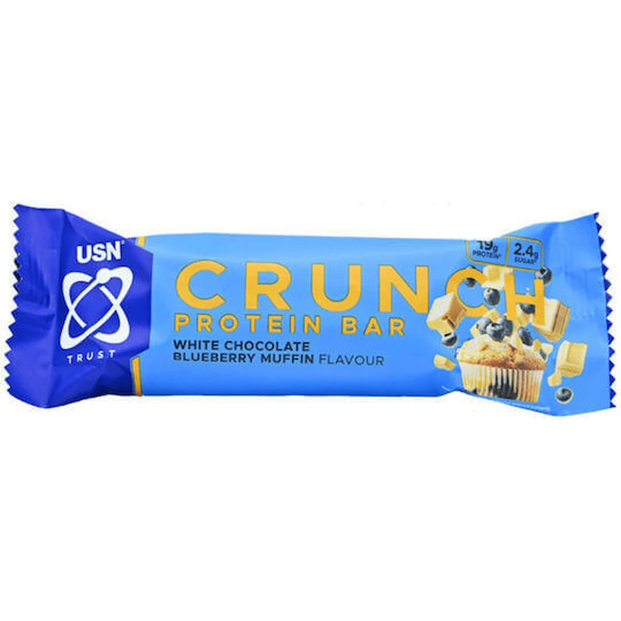 USN Crunch Bar Батончик з протеїном 20гр та смаком білого шоколаду з чорницею Myffin 60гр: ціни та характеристики