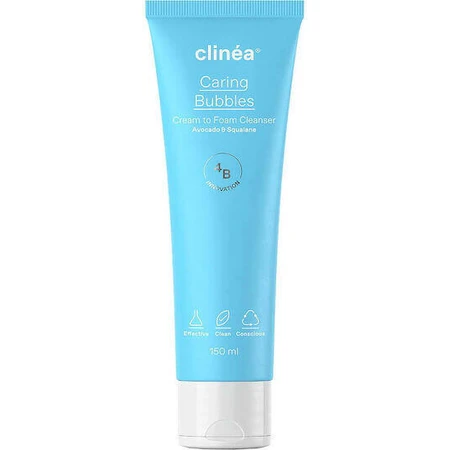 Крем для обличчя Clinea Caring Bubbles 150 мл: ціни та характеристики