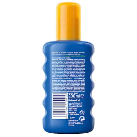 Nivea Protect & Moisture Водостійкий сонцезахисний лосьйон для тіла SPF50 Лосьйон-спрей для тіла SPF50 200 мл: ціни та характеристики