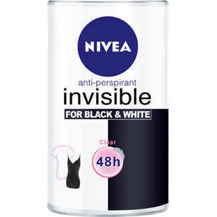 Nivea Invisible For Black & White Прозорий дезодорант-антиперспірант 48 год в рулоні 2х50мл