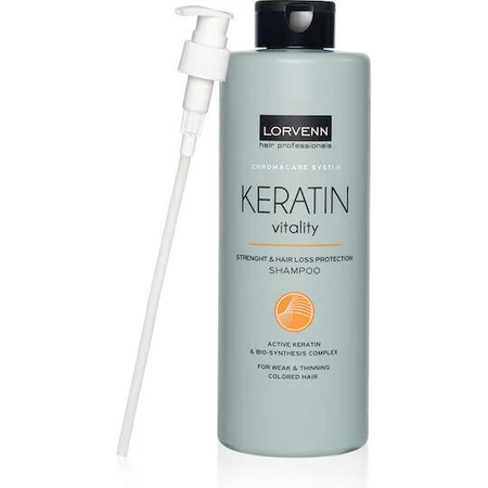 Lorvenn Keratin Vitality Шампунь от выпадения волос для всех типов волос 1000 мл: цены и характеристики