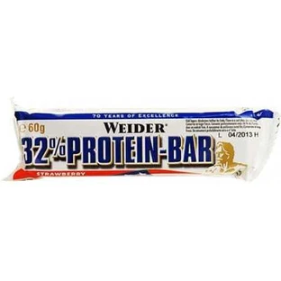 Батончики Weider Nutrition з 32% протеїну та полуничним смаком 12x60гр