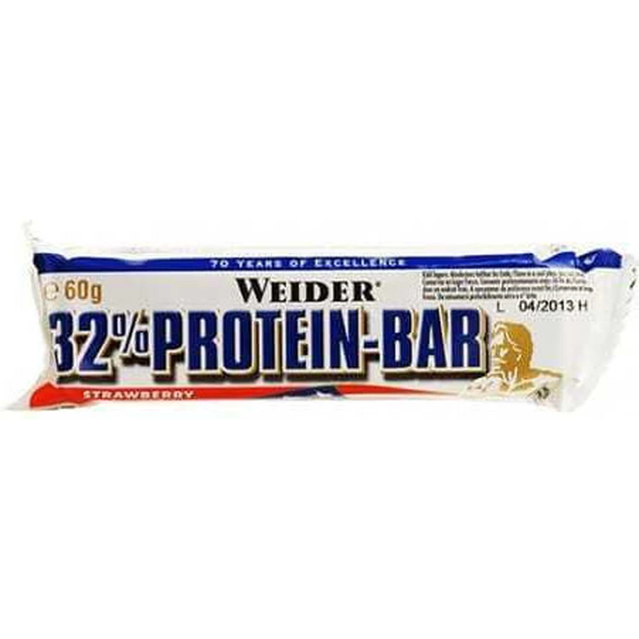 Батончики Weider Nutrition с 32% протеином и клубничным вкусом 12x60 гр.: цены и характеристики
