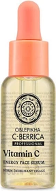 Natura Siberica Oblepikha C-berrica Professional Энергетическая увлажняющая и антивозрастная сыворотка для лица с витамином C и AHA для детоксикации и осветления 30 мл
