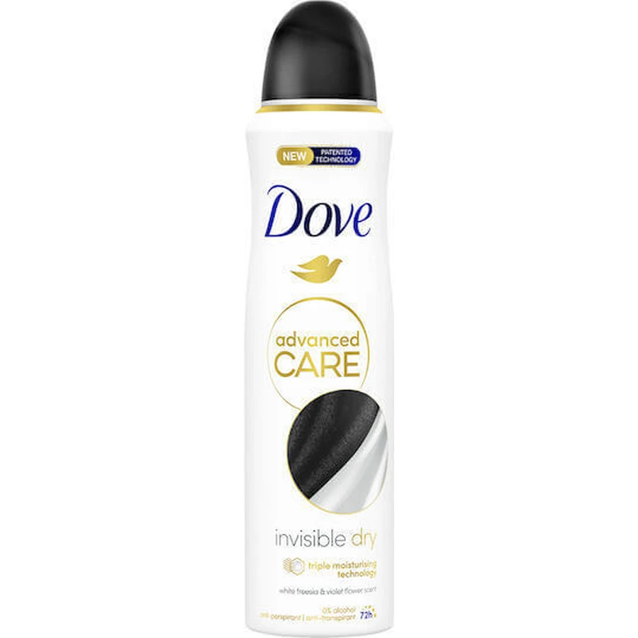 Дезодорант-спрей Dove Advanced Невидимий сухий дезодорант 150 мл: ціни та характеристики