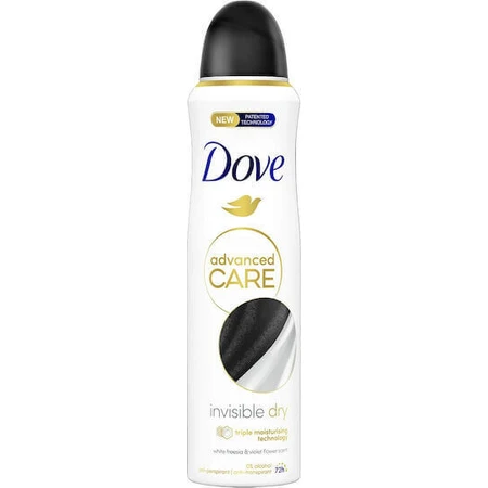 Дезодорант-спрей Dove Advanced Невидимий сухий дезодорант 150 мл: ціни та характеристики