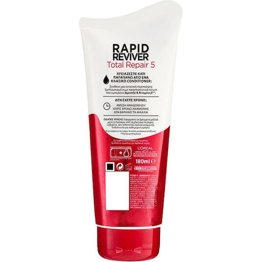 L'Oreal Paris Elvive Total Repair 5 Rapid Reviver Відновлювальний/живильний кондиціонер для сухого волосся 180 мл: ціни та характеристики