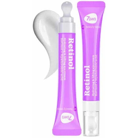 7DAYS Retinol Hydra & Lift Увлажняющий и антивозрастной крем для век против темных кругов с ретинолом и гиалуроновой кислотой 18 мл: цены и характеристики