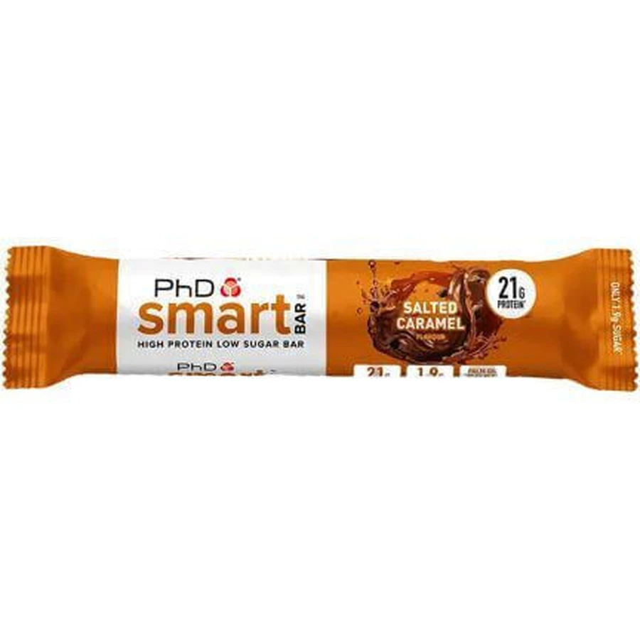 Батончик PhD Smart Bar с 34% белка и вкусом соленой карамели 64 гр.: цены и характеристики