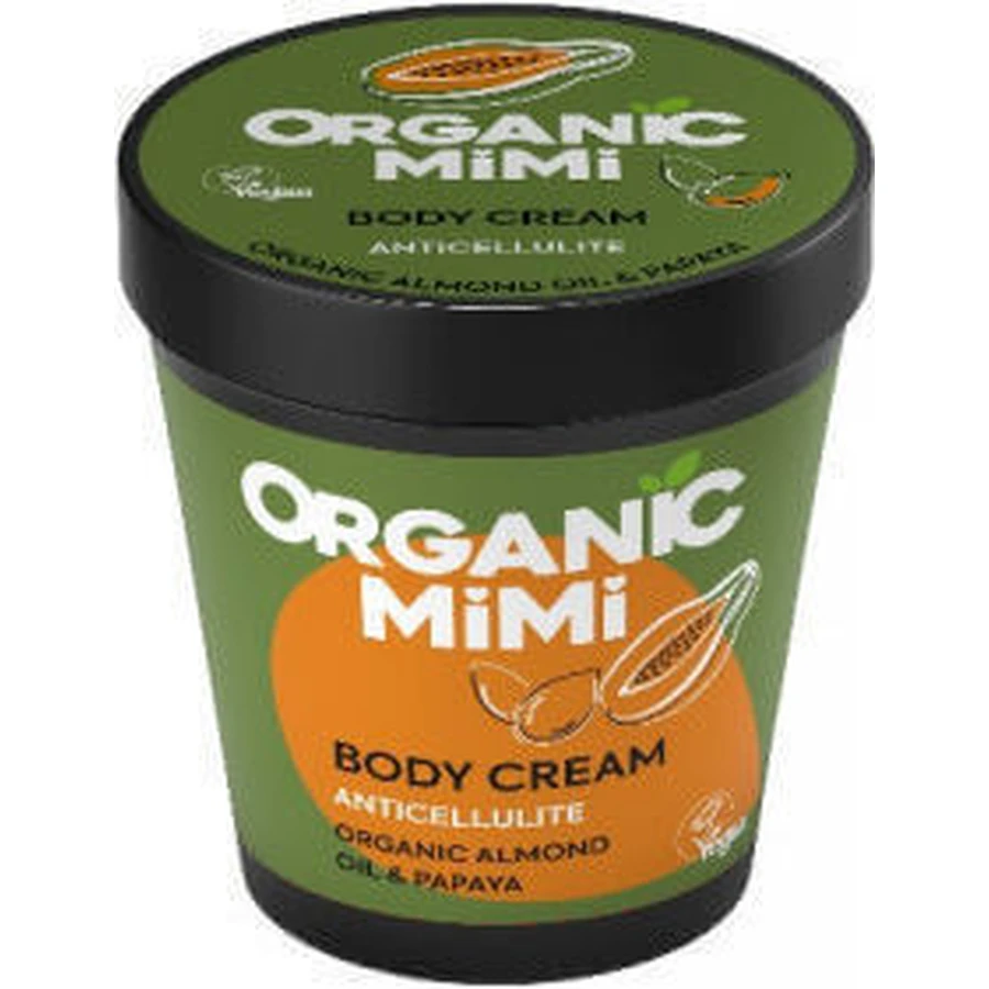 Зволожуючий крем для тіла Organic Mimi з мигдалем і папайєю для сухої/дуже сухої шкіри 200 мл: ціни та характеристики
