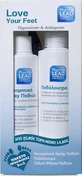 Дезодорант-спрей для ніг Pharmalead Love Your Feet 100 мл, ванна для ніг 150 мл та дезодорант-спрей для ворсу для ніг Wooden Foot Deodorant 150 мл