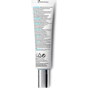 La Roche Posay Pure Light 24-годинний тонізуючий крем для обличчя проти зморшок з гіалуроновою кислотою та центеллою азіатською 40 мл