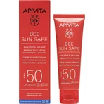 Apivita Bee Sun Safe Водостійкий сонцезахисний крем для обличчя проти старіння SPF50 50мл: ціни та характеристики