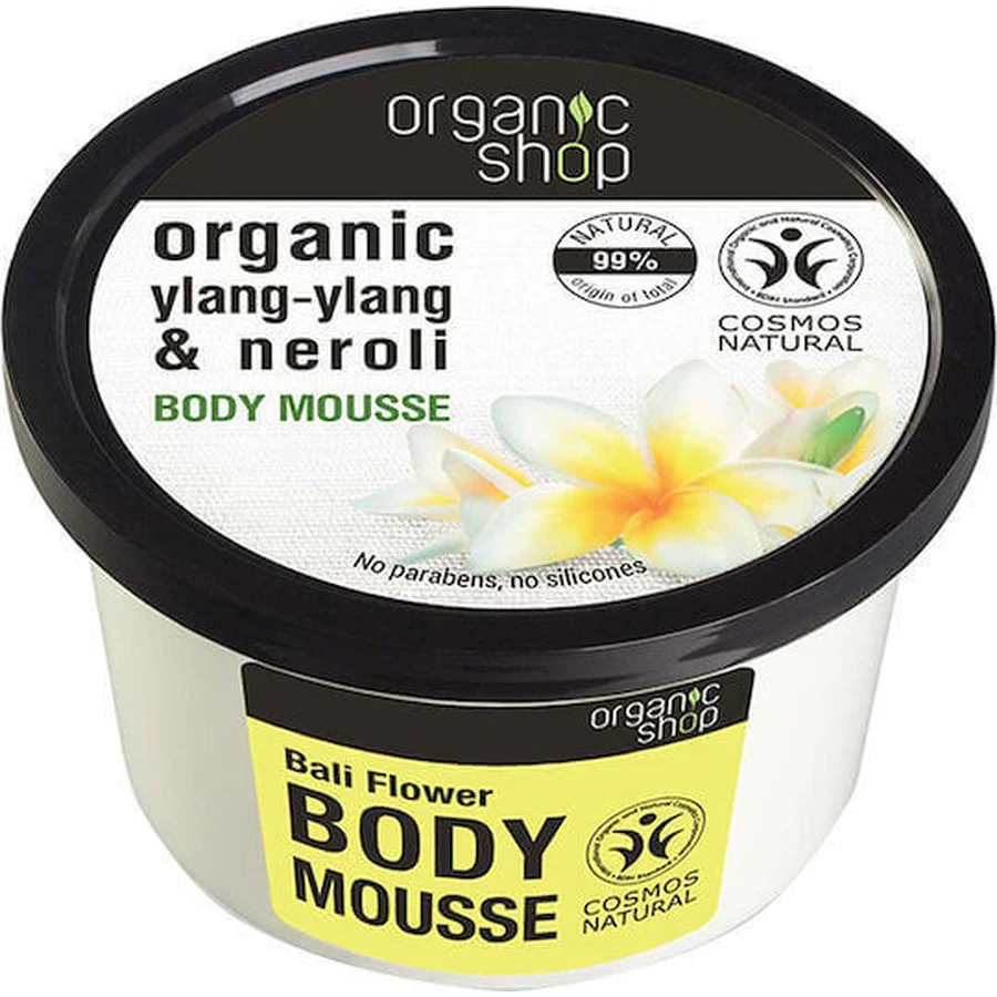 Зволожуючий мус для тіла Organic Shop Іланг-іланг та неролі з ароматом ванілі 250 мл: ціни та характеристики