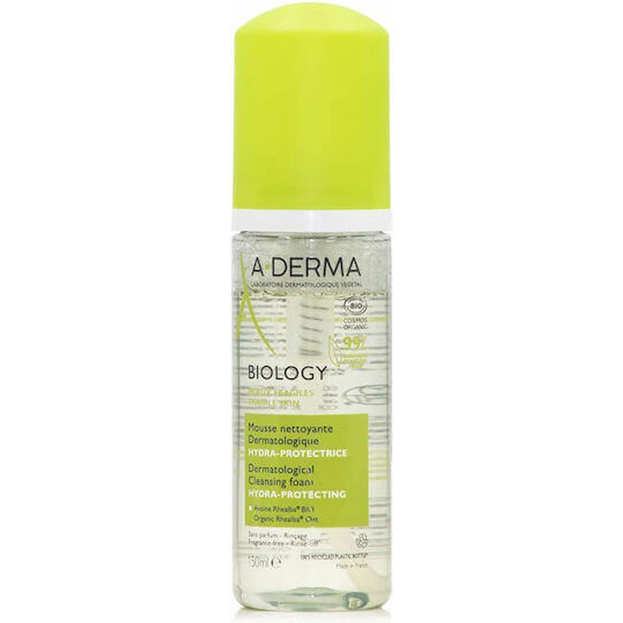 A-Derma Biology Гідрозахисна пінка для вмивання обличчя 150 мл: ціни та характеристики