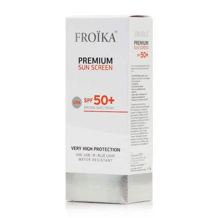 Сонцезахисний крем для обличчя Froika Premium SPF50 50 мл: ціни та характеристики