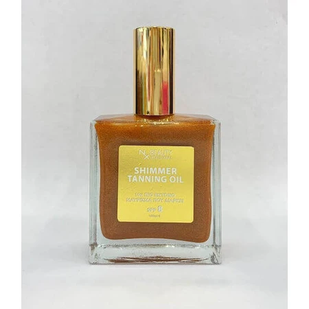 NX Beauty Professional Shimmer Sun Tanning Sun Protection Body Oil SPF8 100ml: цены и характеристики