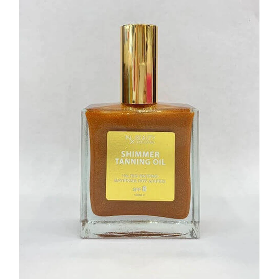 NX Beauty Professional Shimmer Sun Tanning Sun Protection Body Oil SPF8 100ml: цены и характеристики