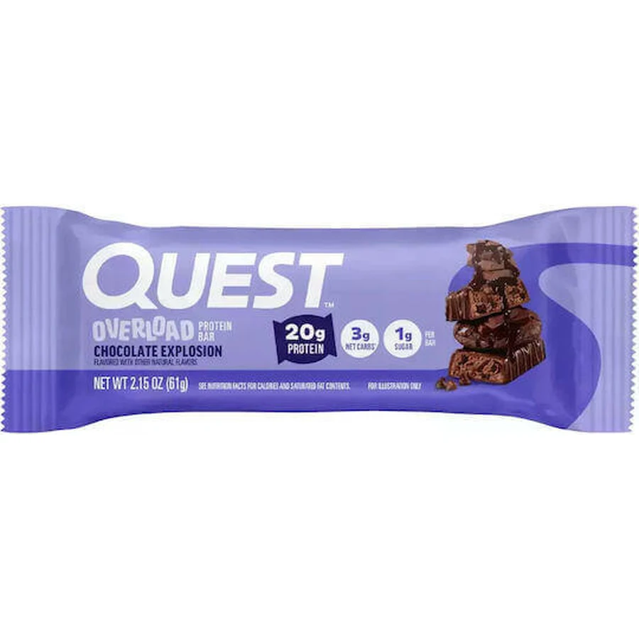 Перевантажувальний батончик Quest Nutrition з протеїном 20гр та смаком Шоколадний вибух 61гр: ціни та характеристики