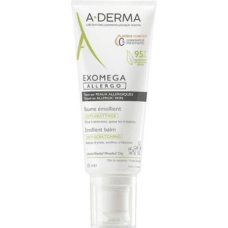 A-Derma Exomega Exomega Allergo Пом'якшувальний зволожуючий кондиціонер для тіла для атопічної шкіри 200 мл: ціни та характеристики