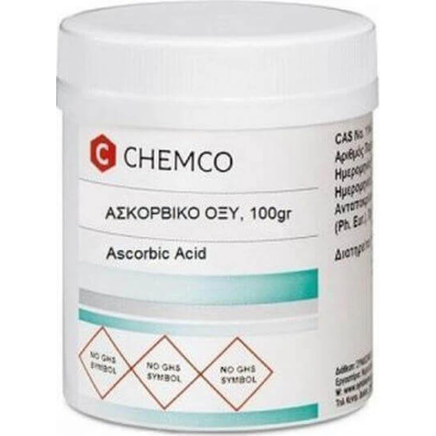 Chemco Ascorbic Acid Аскорбінова кислота Аскорбінова кислота 100гр: ціни та характеристики