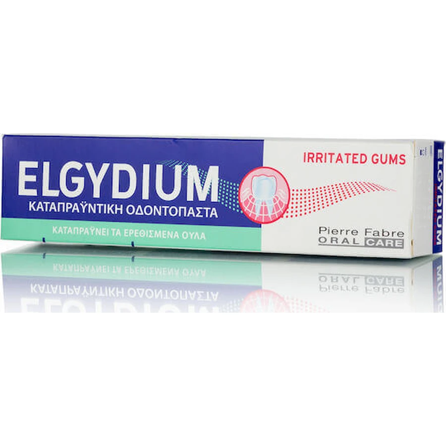 Зубна паста від подразнення ясен Elgydium Irritated Gums при гінгівіті 75мл: ціни та характеристики