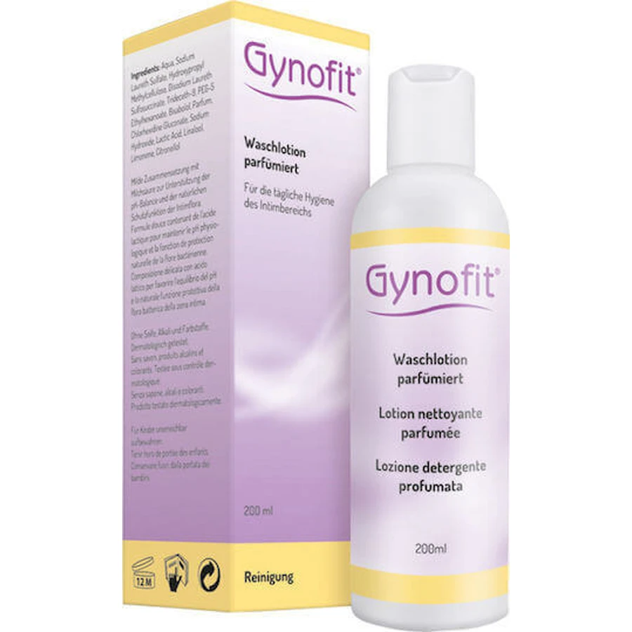 Gynofit Мягкий очищающий лосьон для чувствительных зон Лосьон 200 мл: цены и характеристики