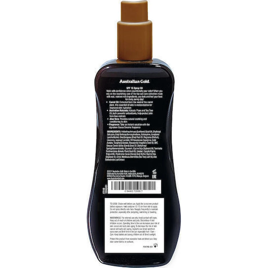 Australian Gold Exotic Blend Экзотическая смесь Водостойкое солнцезащитное масло для тела SPF15 в спрее 237 мл: цены и характеристики