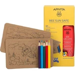 Apivita Bee Sun Safe Водостійкий дитячий сонцезахисний крем-емульсія SPF50 200 мл та подарунок 2 пазли та кольорові олівці: ціни та характеристики