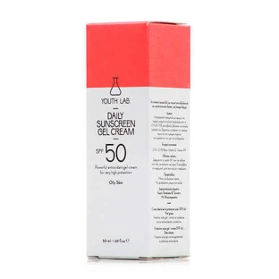 Лабораторія молодості. Гель для захисту обличчя від сонця SPF50 з пігментом 50 мл