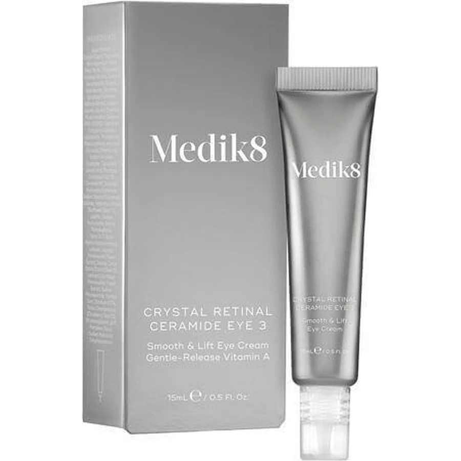 Medik8 Crystal Retinal Ceramide 3 Тонізуючий крем для шкіри навколо очей з ретинолом та гіалуроновою кислотою 15мл: ціни та характеристики