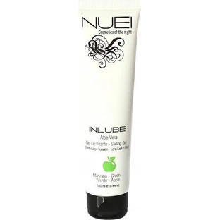 Nuei Inlube Гель для скольжения с алоэ вера Смазывающий гель для скольжения Зеленое яблоко 100 мл