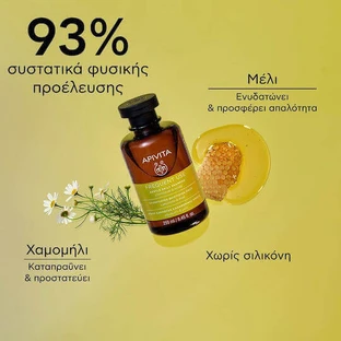 Apivita Шампунь від випадіння волосся з ромашкою та медом для всіх типів волосся 250 мл