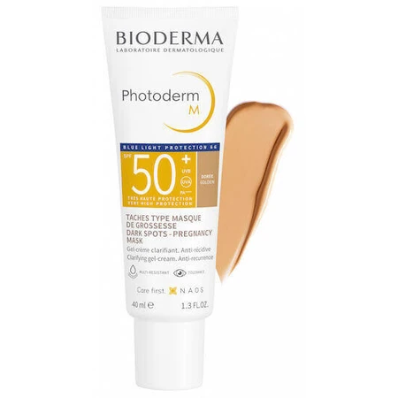 Bioderma Photoderm M Лосьон для загара лица SPF50 с золотым пигментом 40 мл: цены и характеристики