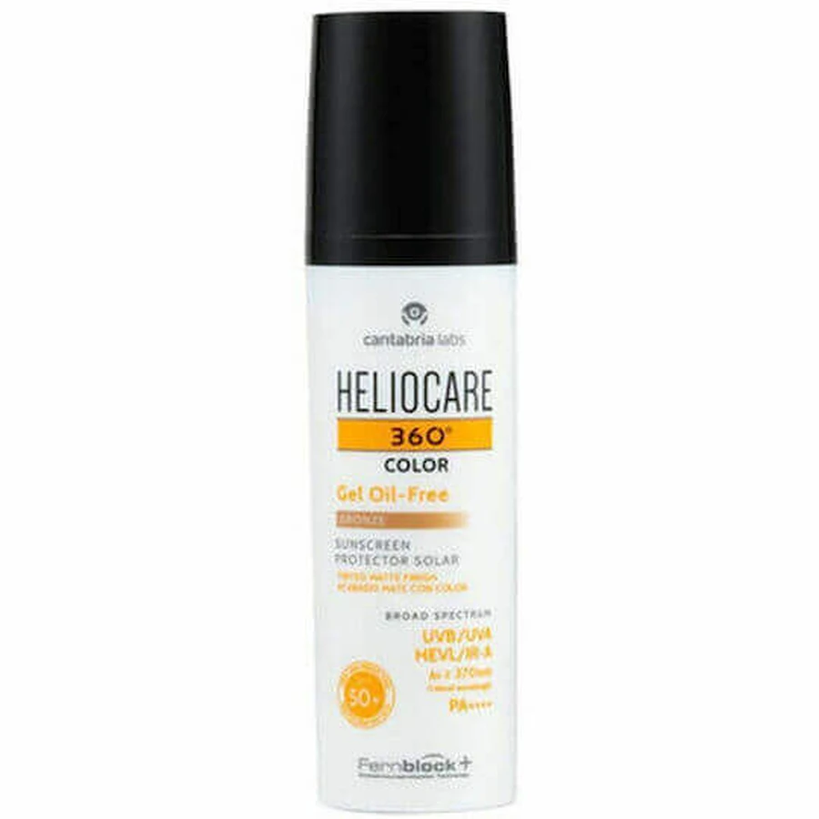 Heliocare 360 Кольоровий безмасляний сонцезахисний гель для тіла SPF50 з бронзовим пігментом 50 мл: ціни та характеристики