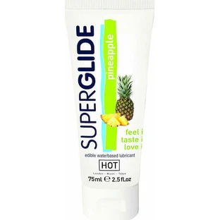 HOT Superglide Superglide Съедобный лубрикант на водной основе Ананасовый смазывающий гель 75 мл