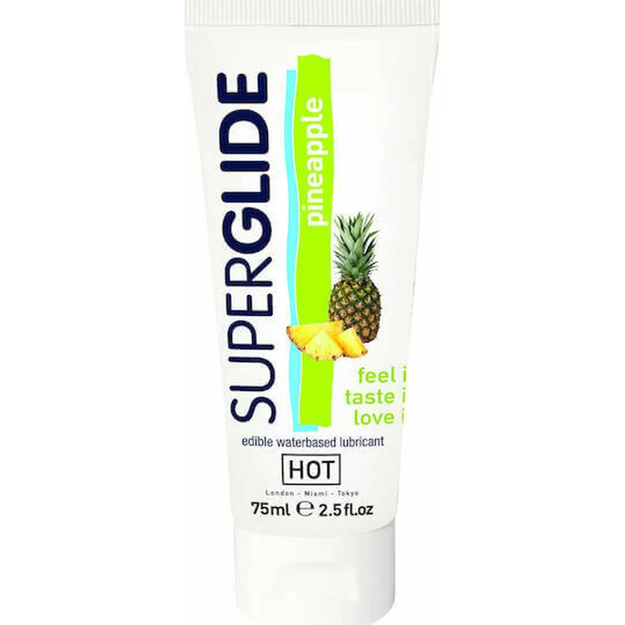 HOT Superglide Superglide Съедобный лубрикант на водной основе Ананасовый смазывающий гель 75 мл: цены и характеристики