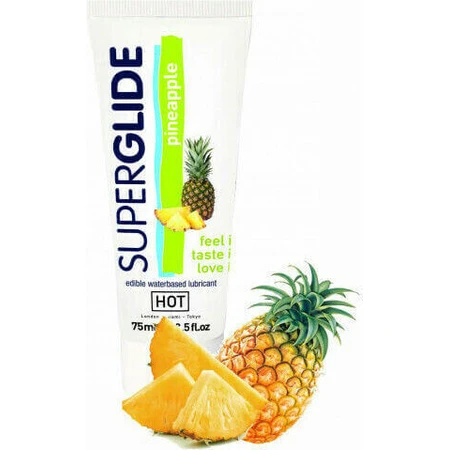 HOT Superglide Superglide Съедобный лубрикант на водной основе Ананасовый смазывающий гель 75 мл: цены и характеристики