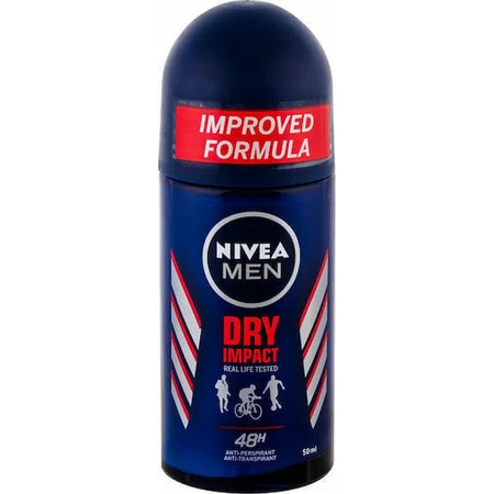 Nivea Men Dry Impact Plus дезодорант-антиперспірант 48 год рулонний 50мл: ціни та характеристики