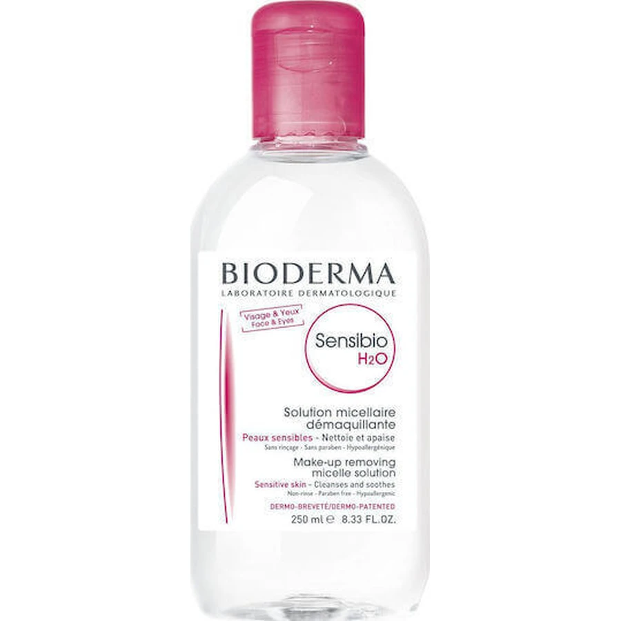 Міцелярна вода для зняття макіяжу з обличчя та очей BioDerma Sensibio H2O Міцелярна вода для зняття макіяжу з обличчя та очей 250 мл: ціни та характеристики
