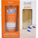 Vichy Capital Soleil Водостойкий детский солнцезащитный крем-гель SPF50 200 мл и подарочный набор пшеничной соломы: цены и характеристики