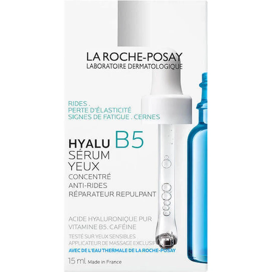 La Roche Posay Hyalu B5 Успокаивающая и антивозрастная сыворотка для глаз с гиалуроновой кислотой и витамином B5 против темных кругов 15 мл: цены и характеристики