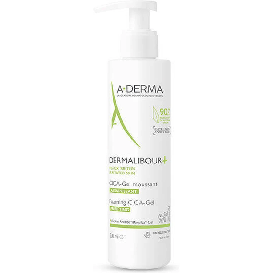 A-Derma Dermalibour+ Cica Пенящийся гель для лица 200 мл: цены и характеристики