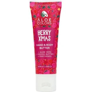 Aloe Colors Berry Xmas Зволожуючий крем для тіла з алое вера для всіх типів шкіри 50мл