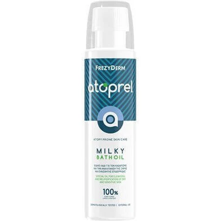 Олія для очищення тіла Frezyderm Atoprel Milky Bath Oil підходить для атопічної шкіри для дорослих немовлят та дітей, 250 мл: ціни та характеристики
