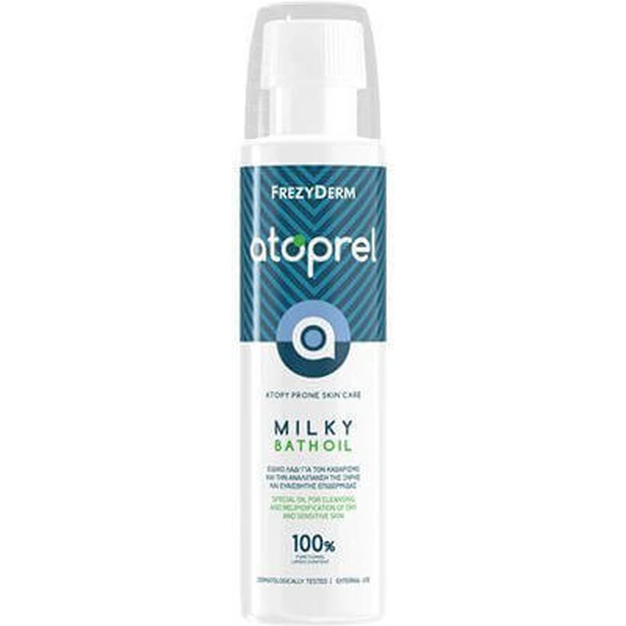 Олія для очищення тіла Frezyderm Atoprel Milky Bath Oil підходить для атопічної шкіри для дорослих немовлят та дітей, 250 мл: ціни та характеристики