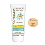 Coverderm Filteray Plus 2 в 1 Водостойкий солнцезащитный крем для лица с пигментом светло-бежевый сухой SPF30 50 мл: цены и характеристики