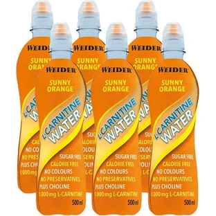 Weider L-Carnitine Water с карнитином и апельсиновым вкусом 6 x 500 мл