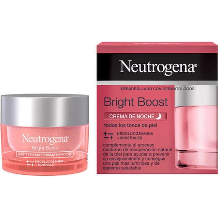 Neutrogena Bright Boost Hydrating and Blemish-Fighting Night Moisturising Face Cream with Hyaluronic Acid 50ml: цены и характеристики
